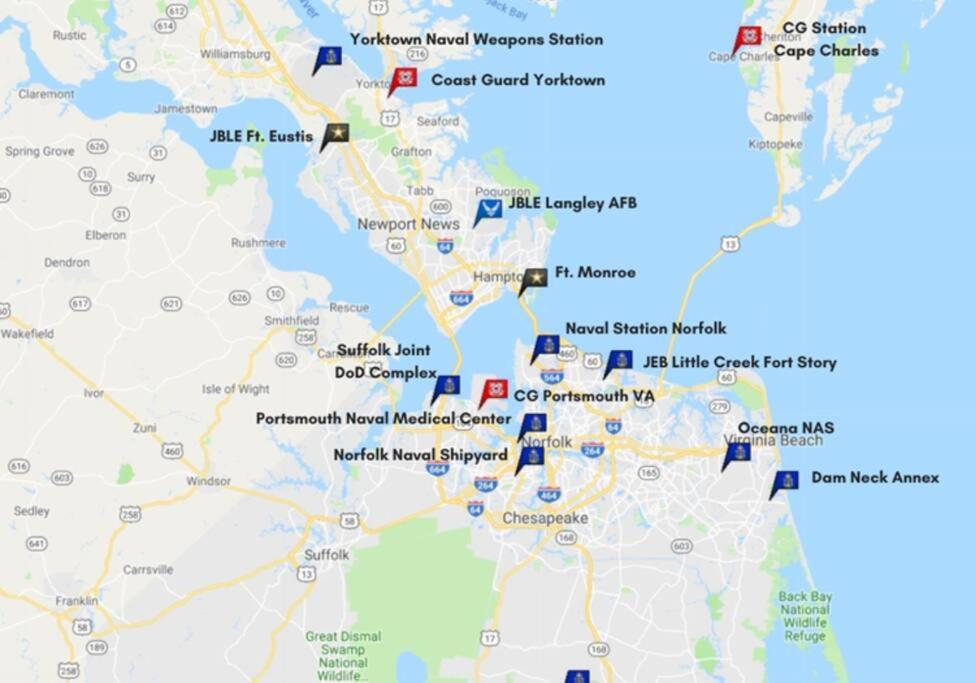 노퍽 Historic Coastal Haven- Pet Friendly Fast Wi-Fi 빌라 외부 사진